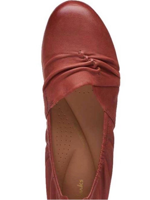 Comfort Slip-On Vintage Style Ballet Flat In Chestnut - Nwt, Size 6